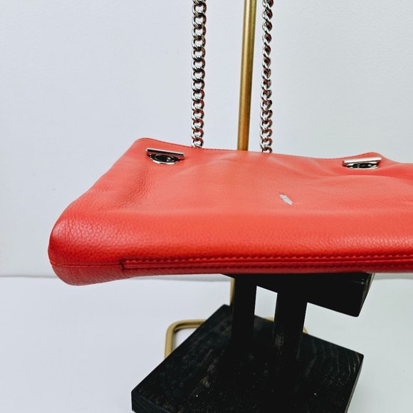 Thacker Anthropologie Capri Crossbody Multi-Compartment Zipper Top Coral Handbag - Picture 4 of 14